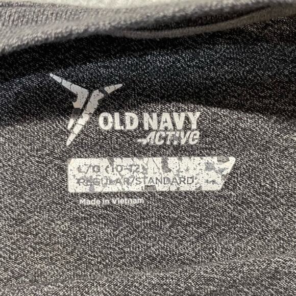 Old Navy Short Sleeve T-shirt gray awesome graphic tee dry fit top boys Size 10 - Picture 4 of 7